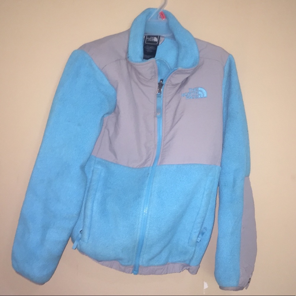 Blue North Face jacket